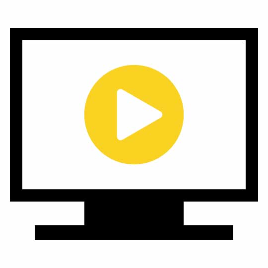 動画配信サービス（VOD）に関するイラストのフリー素材